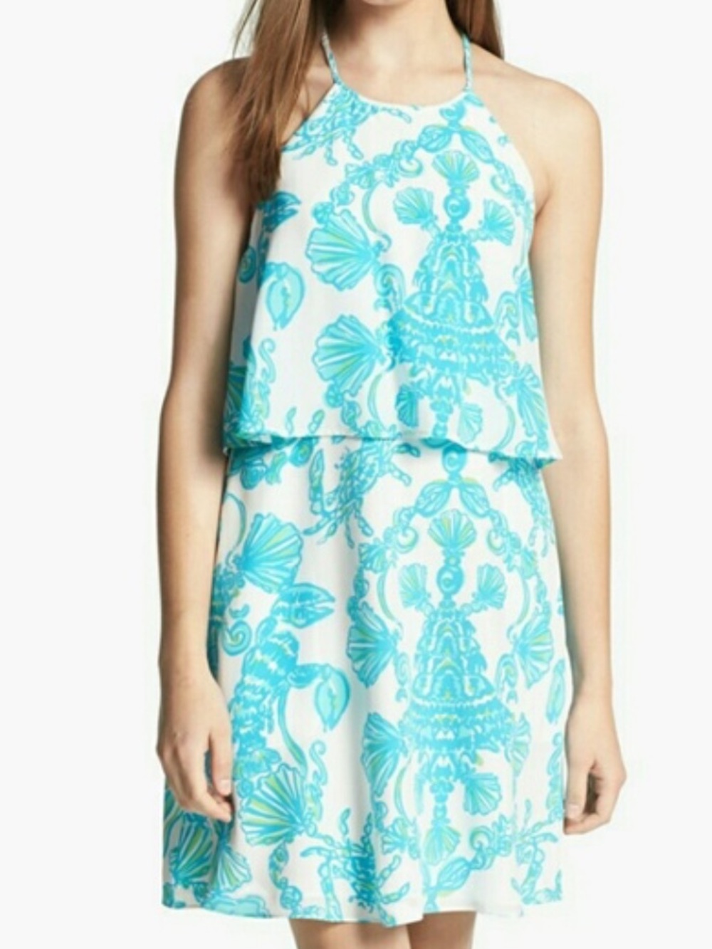 Whistler dress lilly pulitzer sea shells‎ rhinestones size 2